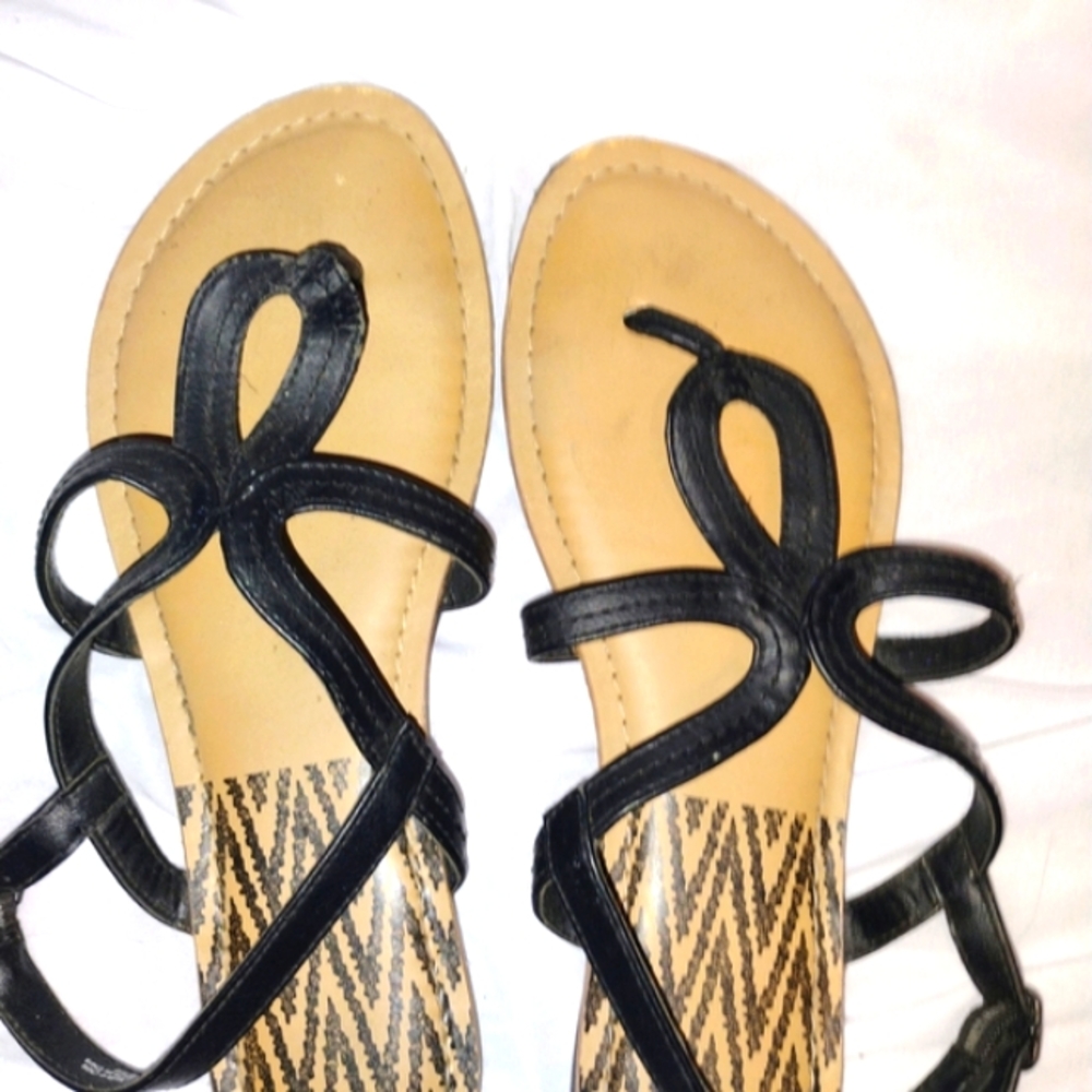 All Sandals have Adjustable Ankle Strap, Lightly Worn,But In Good condition!
